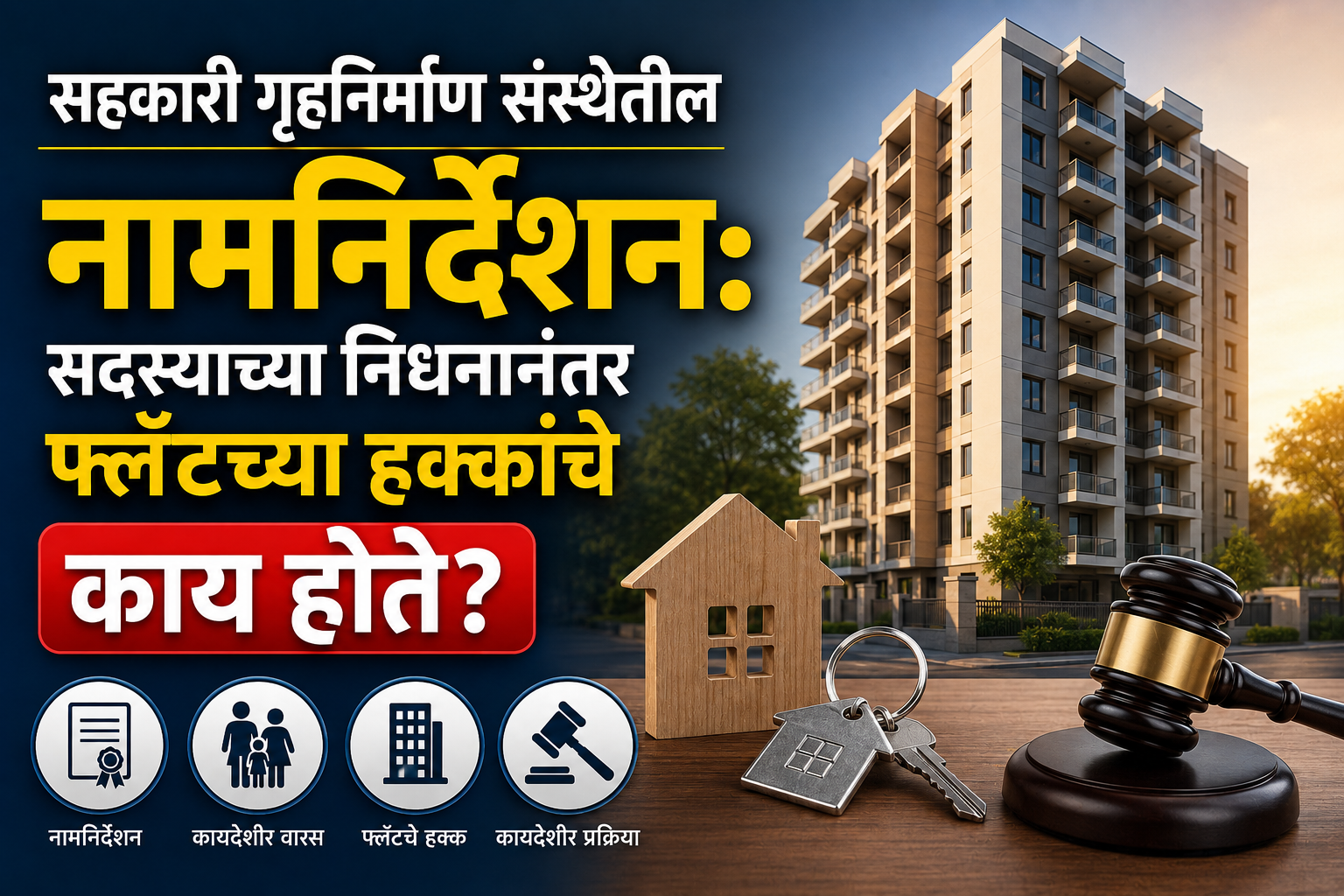 सहकारी गृहनिर्माण संस्थेतील नामनिर्देशन सदस्याच्या निधनानंतर फ्लॅटच्या हक्कांचे काय होते सहकारी गृहनिर्माण संस्थेतील नामनिर्देशन सदस्याच्या निधनानंतर फ्लॅटच्या हक्कांचे काय होते