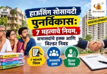 हाउसिंग सोसायटी पुनर्विकास: 7 महत्त्वाचे नियम, सभासदांचे हक्क आणि बिल्डर निवड हाउसिंग सोसायटी पुनर्विकासाचे नियम आणि सभासदांचे हक्क